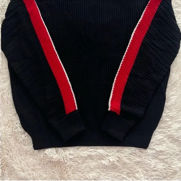 New! REISS London Striped Color Block Wool Blend Sweater - Picture 11 of 12